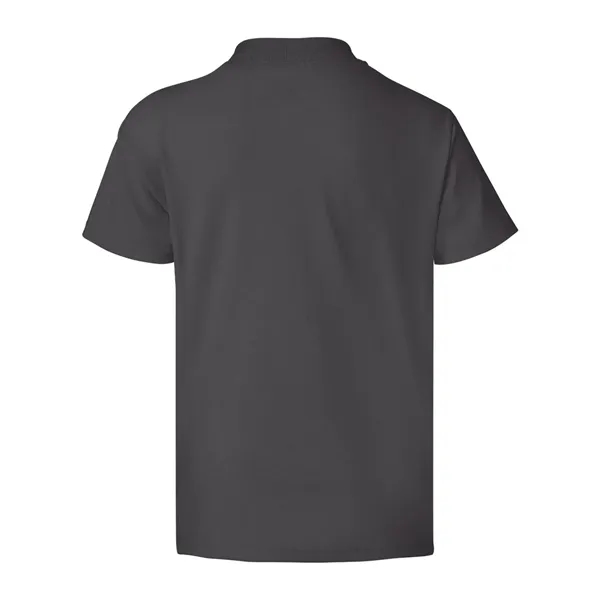 Youth-sized T-shirt made of cotton/poly with 5% recycled polyester from plastic... from ASI 84358 S&S Activewear