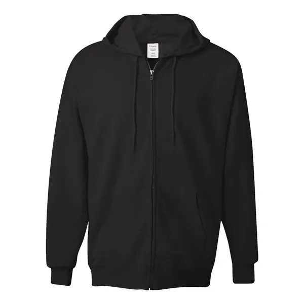 Full-zip hooded sweatshirt made of cotton/polyester fleece and low-pill, high-stitch density... from ASI 84358 S&S Activewear