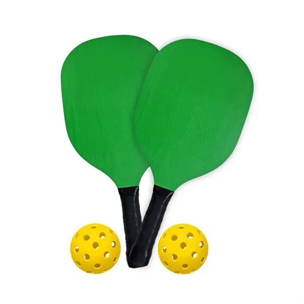 Includes Two Pickleball Paddles, Two Pickleballs And Mesh Pouch...Ready Inventory In... from ASI 45100 Chulani Promotional Products, Inc / Competitive Edge Innovations/Chulani