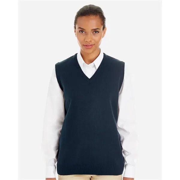 Harriton Women's Pilbloc™ V-Neck Sweater Vest... from ASI 84358 S&S Activewear