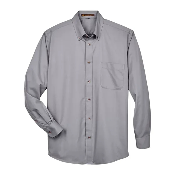 Harriton Easy Blend™ Long Sleeve Twill Shirt... from ASI 84358 S&S Activewear