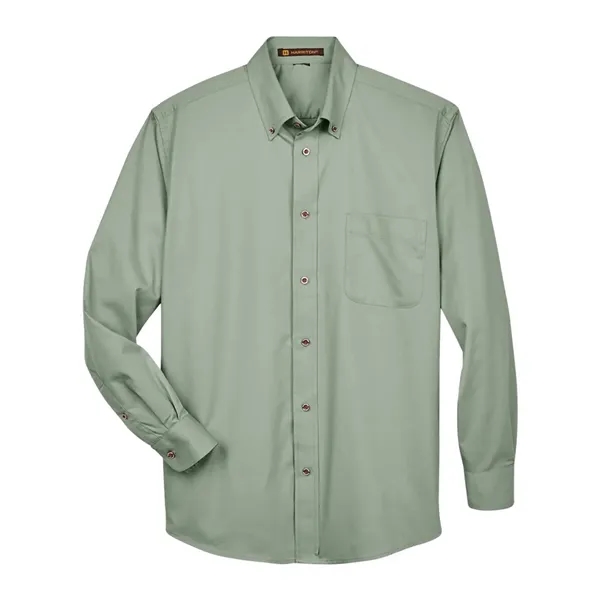 Harriton Easy Blend™ Long Sleeve Twill Shirt... from ASI 84358 S&S Activewear