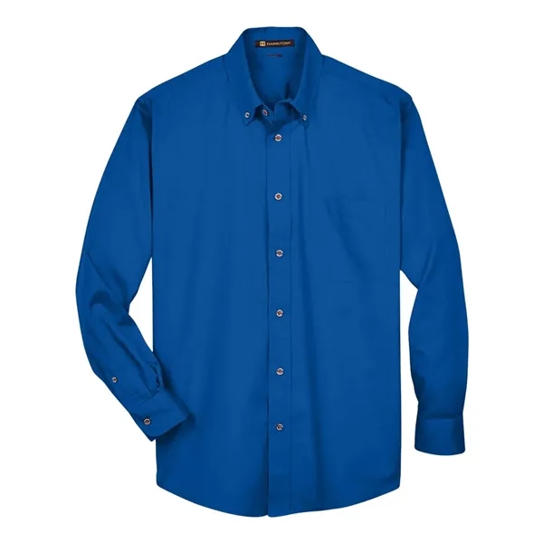 Harriton Easy Blend™ Long Sleeve Twill Shirt... from ASI 84358 S&S Activewear