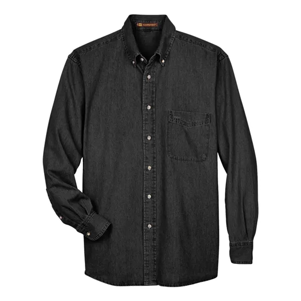 Harriton Tall Long Sleeve Denim Shirt... from ASI 84358 S&S Activewear