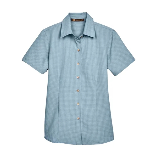 Harriton Women's Barbados Textured Camp Shirt... from ASI 84358 S&S Activewear