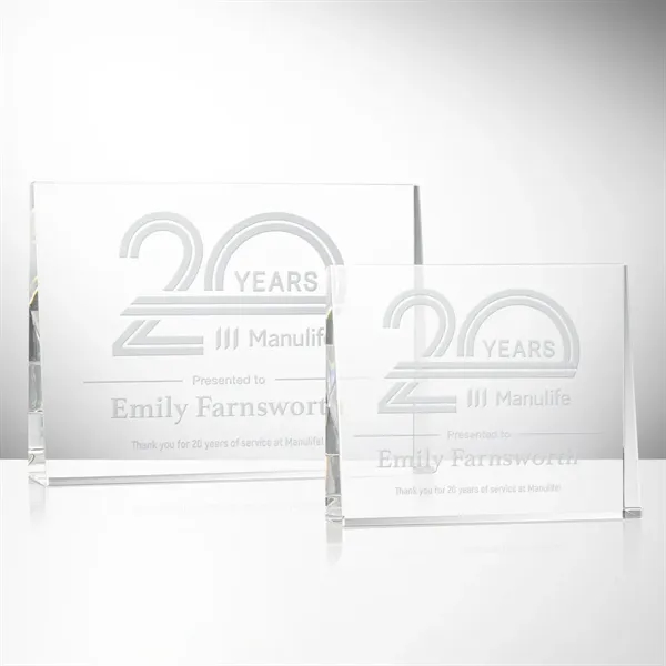 Optical crystal wedge award.... from ASI 84592 St Regis Group / St Regis