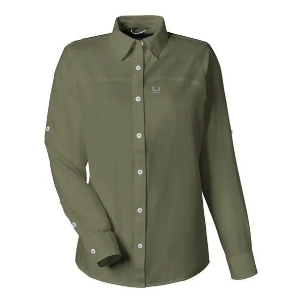 HUK Women's Tide Point Long Sleeve Shirt... from ASI 84358 S&S Activewear