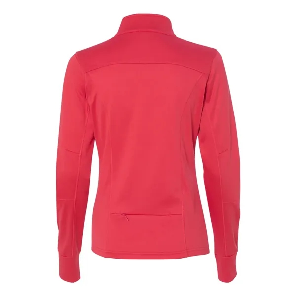 Women's Poly-Tech full-zip track jacket with an exposed coil zipper, hidden... from ASI 84358 S&S Activewear