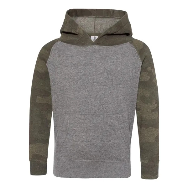 Raglan hooded pullover sweatshirt made of polyester/cotton and available in seven... from ASI 84358 S&S Activewear
