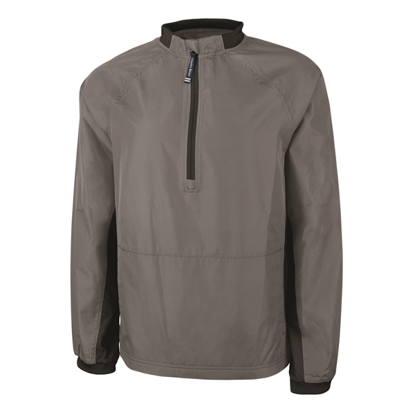 100% polyester men's Bunker windshirt with zippered mock neck. Wind and... from ASI 44620 Charles River Apparel