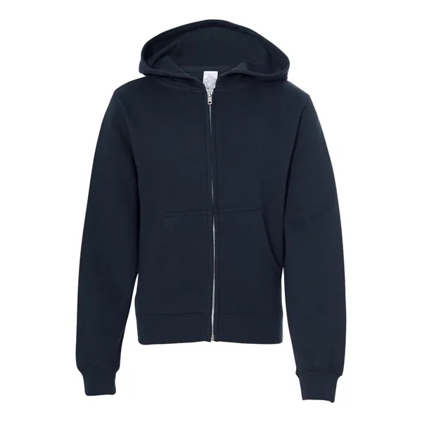 Youth Midweight Hooded Full-Zip Sweatshirt.... from ASI 84358 S&S Activewear