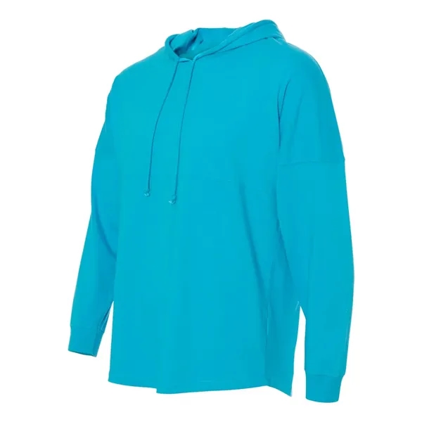 Long-sleeve t-shirt with jersey hood and matching draw cord.... from ASI 84358 S&S Activewear