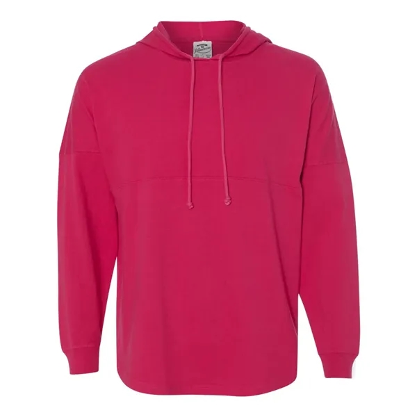 Long-sleeve t-shirt with jersey hood and matching draw cord.... from ASI 84358 S&S Activewear