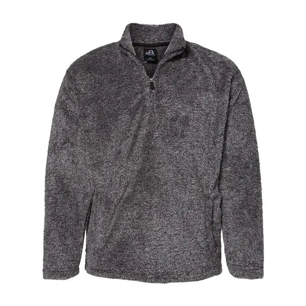 J. America Boundary Shag Frosty Sherpa Quarter-Zip Pullover... from ASI 84358 S&S Activewear