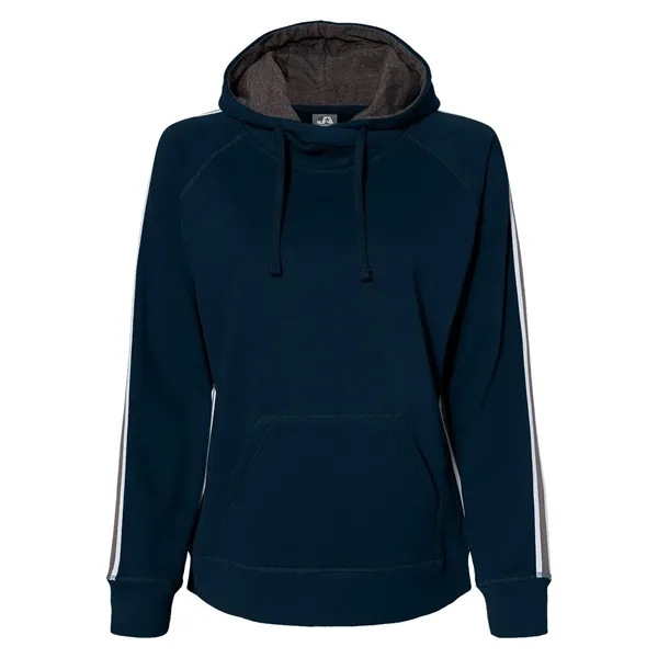 J. America Women's Rival Fleece Hooded Sweatshirt... from ASI 84358 S&S Activewear