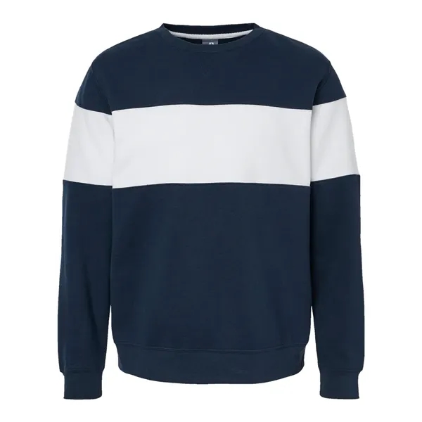 J. America Varsity Fleece Crewneck Sweatshirt... from ASI 84358 S&S Activewear