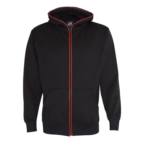 Zip-up hoodie with EL lit piping on the zipper placket and... from ASI 84358 S&S Activewear