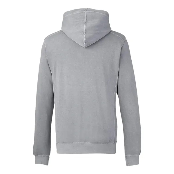J. America Pigment-Dyed Fleece Hooded Sweatshirt... from ASI 84358 S&S Activewear