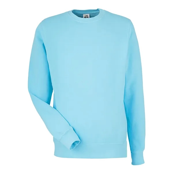J. America Pigment-Dyed Fleece Crewneck Sweatshirt... from ASI 84358 S&S Activewear