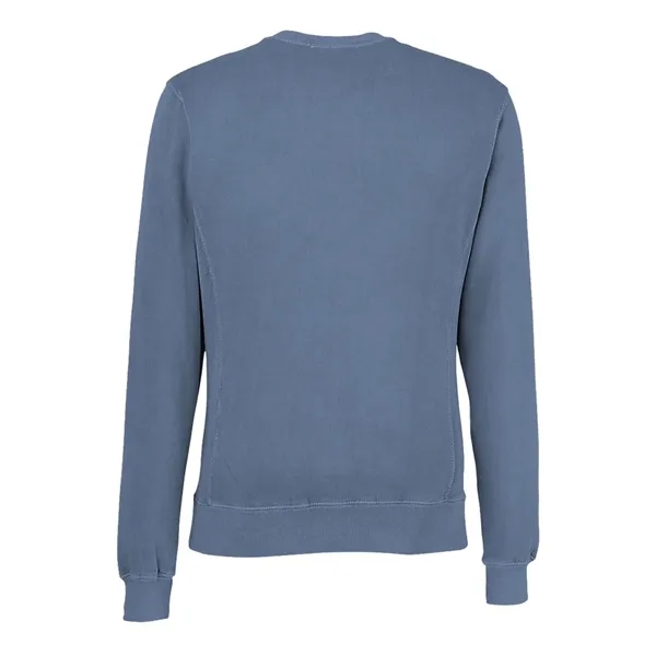 J. America Pigment-Dyed Fleece Crewneck Sweatshirt... from ASI 84358 S&S Activewear