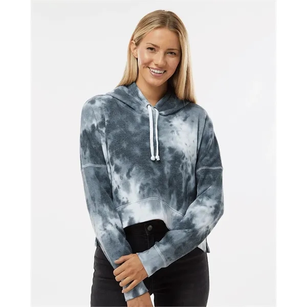 J. America Women's Crop Hooded Sweatshirt... from ASI 84358 S&S Activewear