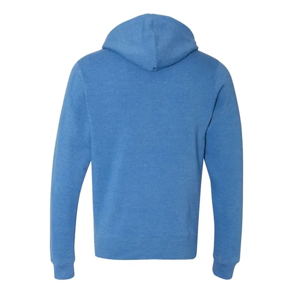 Triblend hooded full-zip sweatshirt with off-white zipper tape and a split-front... from ASI 84358 S&S Activewear