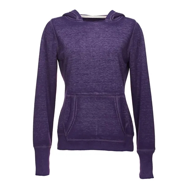 Pullover hooded sweatshirt with cut open neck detail and extra-long cuff... from ASI 84358 S&S Activewear