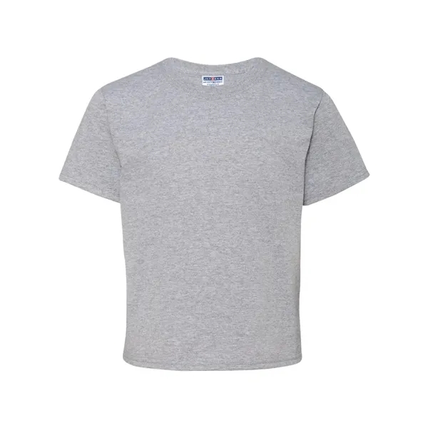 Youth 5.6 oz., 50% cotton / 50% polyester t-shirt. Blank product.... from ASI 84358 S&S Activewear