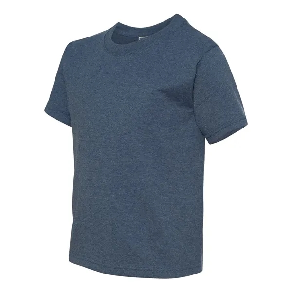 Youth 5.6 oz., 50% cotton / 50% polyester t-shirt. Blank product.... from ASI 84358 S&S Activewear