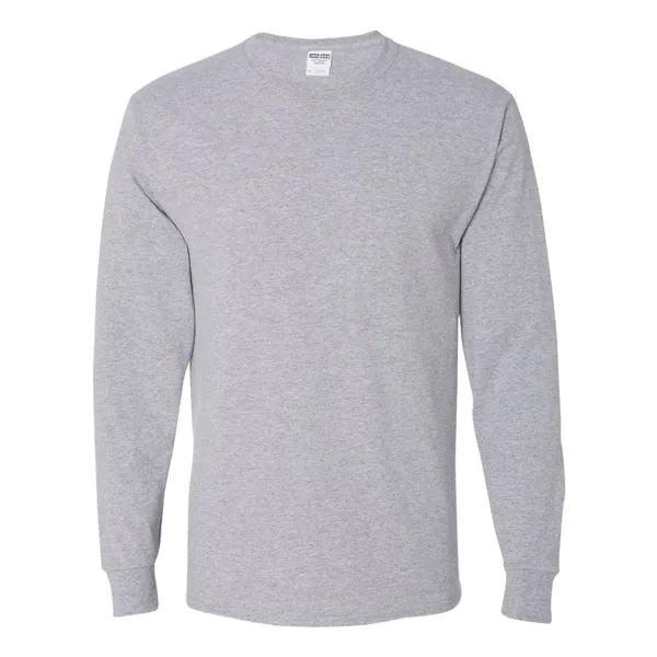 Adult long sleeve 5.6 oz. 50% cotton / 50% polyester t-shirt.... from ASI 84358 S&S Activewear