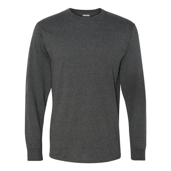 Adult long sleeve 5.6 oz. 50% cotton / 50% polyester t-shirt.... from ASI 84358 S&S Activewear