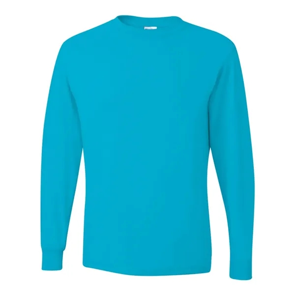 Adult long sleeve 5.6 oz. 50% cotton / 50% polyester t-shirt.... from ASI 84358 S&S Activewear
