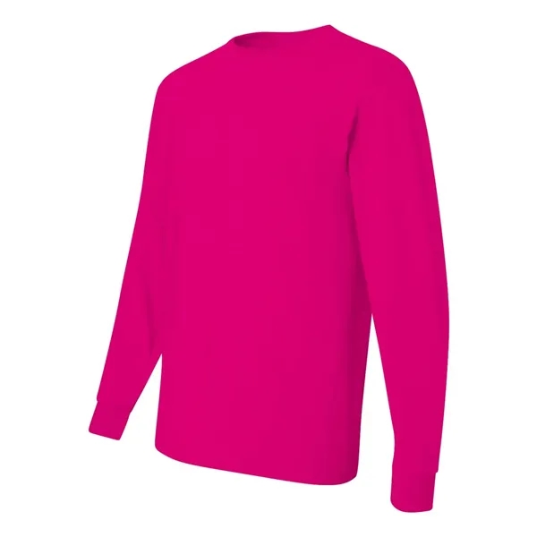 Adult long sleeve 5.6 oz. 50% cotton / 50% polyester t-shirt.... from ASI 84358 S&S Activewear