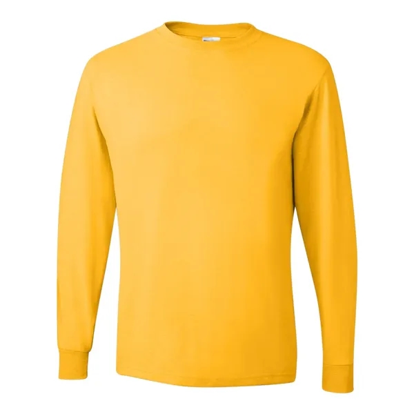 Adult long sleeve 5.6 oz. 50% cotton / 50% polyester t-shirt.... from ASI 84358 S&S Activewear