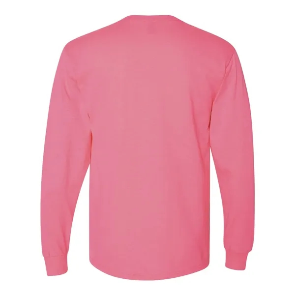 Adult long sleeve 5.6 oz. 50% cotton / 50% polyester t-shirt.... from ASI 84358 S&S Activewear