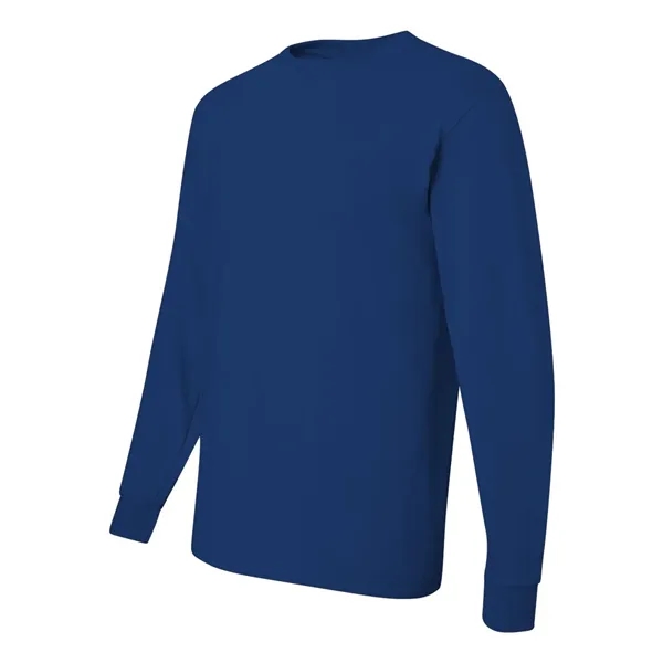 Adult long sleeve 5.6 oz. 50% cotton / 50% polyester t-shirt.... from ASI 84358 S&S Activewear