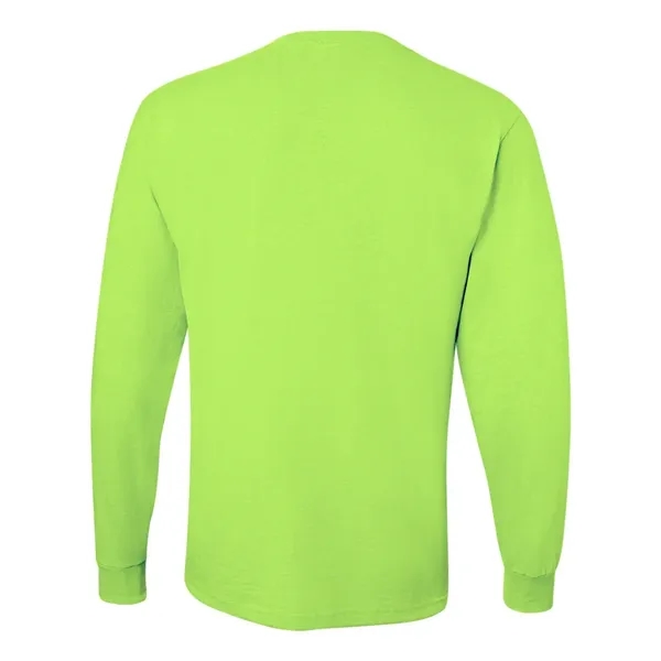 Adult long sleeve 5.6 oz. 50% cotton / 50% polyester t-shirt.... from ASI 84358 S&S Activewear