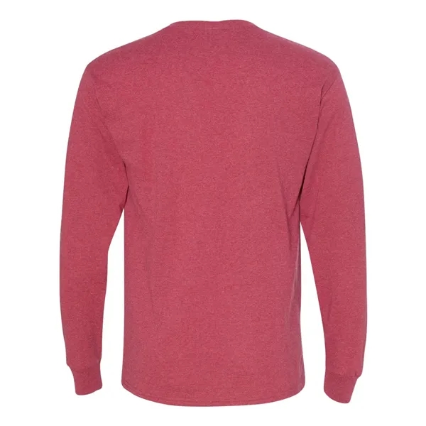 Adult long sleeve 5.6 oz. 50% cotton / 50% polyester t-shirt.... from ASI 84358 S&S Activewear
