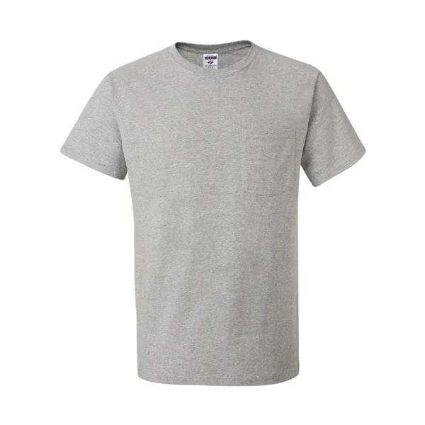 Adult heavyweight blend 5.6 oz., t-shirt with a left chest pocket.... from ASI 84358 S&S Activewear