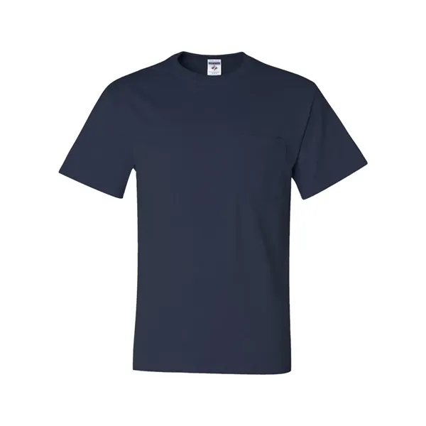 Adult heavyweight blend 5.6 oz., t-shirt with a left chest pocket.... from ASI 84358 S&S Activewear