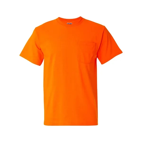 Adult heavyweight blend 5.6 oz., t-shirt with a left chest pocket.... from ASI 84358 S&S Activewear