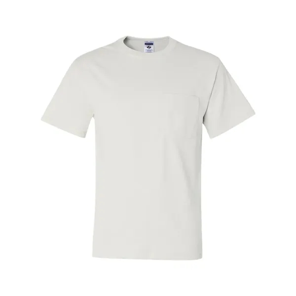 Adult heavyweight blend 5.6 oz., t-shirt with a left chest pocket.... from ASI 84358 S&S Activewear
