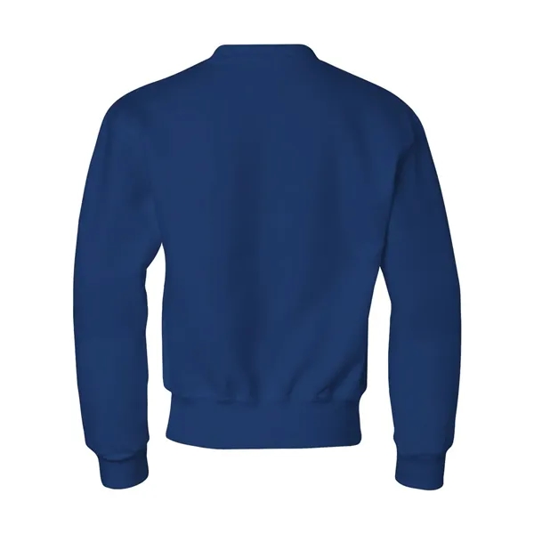 Youth 8.0 oz. 50% polyester/50% cotton crew neck sweatshirt. Blank product.... from ASI 84358 S&S Activewear
