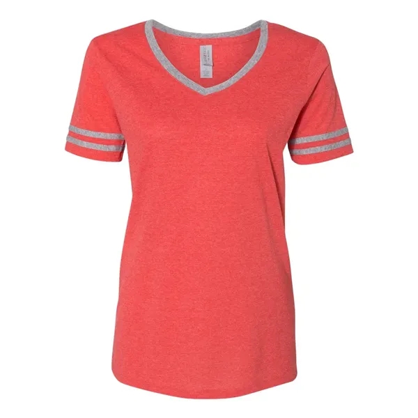 Triblend Women's V-Neck Varsity T-Shirt... from ASI 84358 S&S Activewear