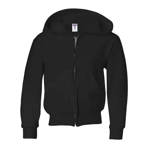 Youth full zip hooded sweatshirt with 1x1 rib cuffs and waistband.... from ASI 84358 S&S Activewear