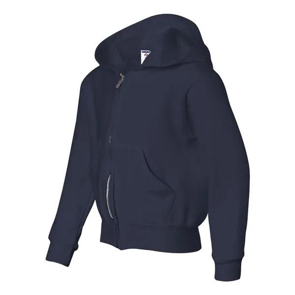 Youth full zip hooded sweatshirt with 1x1 rib cuffs and waistband.... from ASI 84358 S&S Activewear