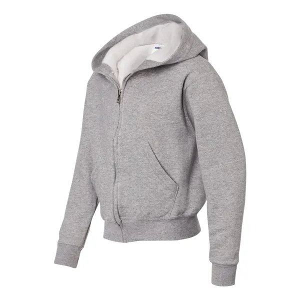 Youth full zip hooded sweatshirt with 1x1 rib cuffs and waistband.... from ASI 84358 S&S Activewear