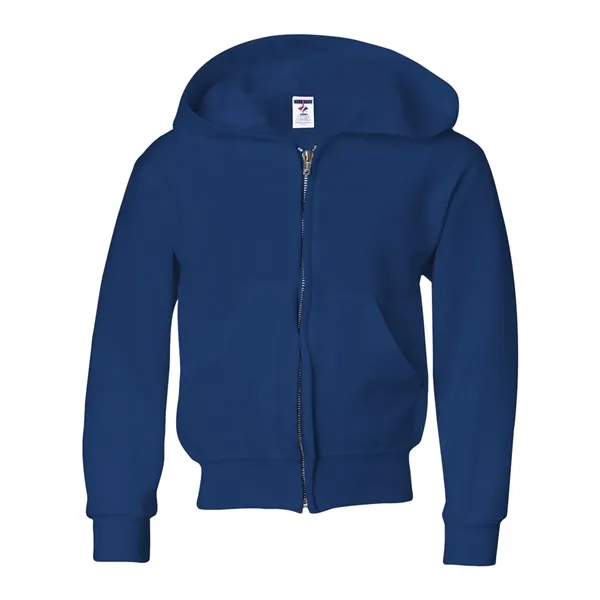 Youth full zip hooded sweatshirt with 1x1 rib cuffs and waistband.... from ASI 84358 S&S Activewear