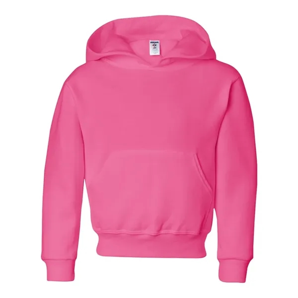 Youth 8.0 oz. 50% cotton/50% polyester hooded sweatshirt. Blank product.... from ASI 84358 S&S Activewear