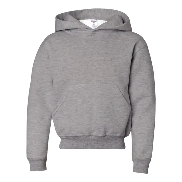 Youth 8.0 oz. 50% cotton/50% polyester hooded sweatshirt. Blank product.... from ASI 84358 S&S Activewear